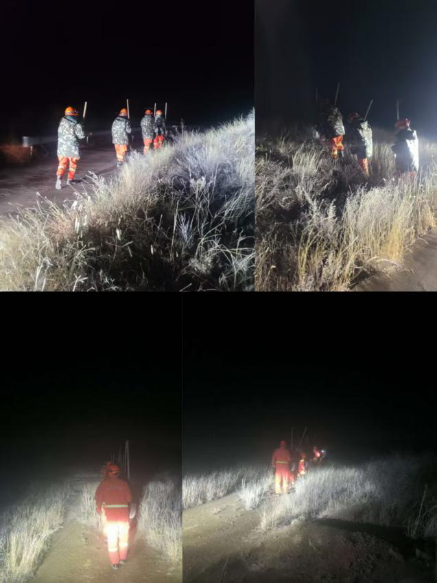 阳泉市郊区开展夜间防灭火巡查全力备战森林防火高火险期